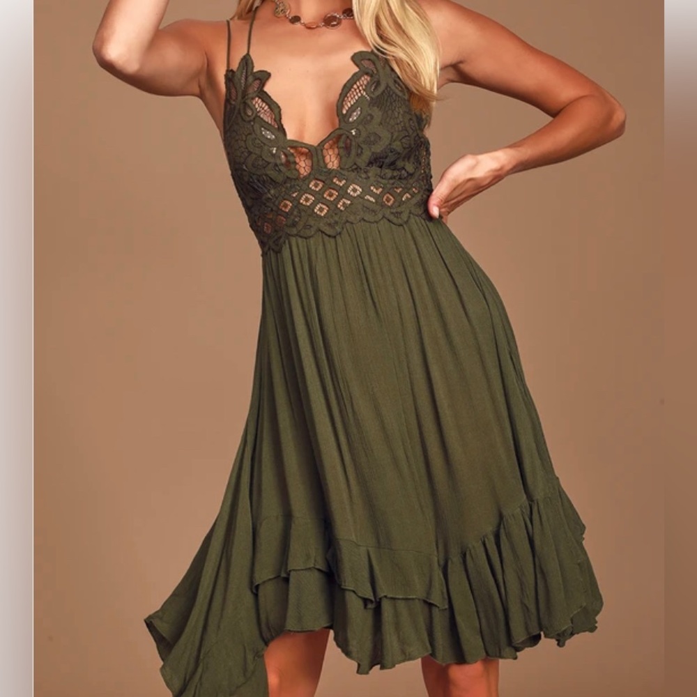 Free people one Adella Slip Dress